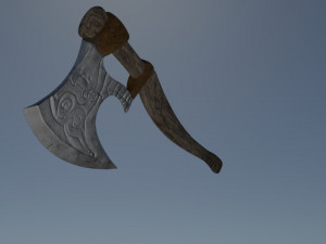 viking axe Modello 3D