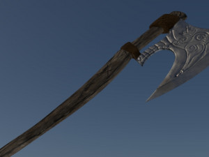 viking axe Modello 3D