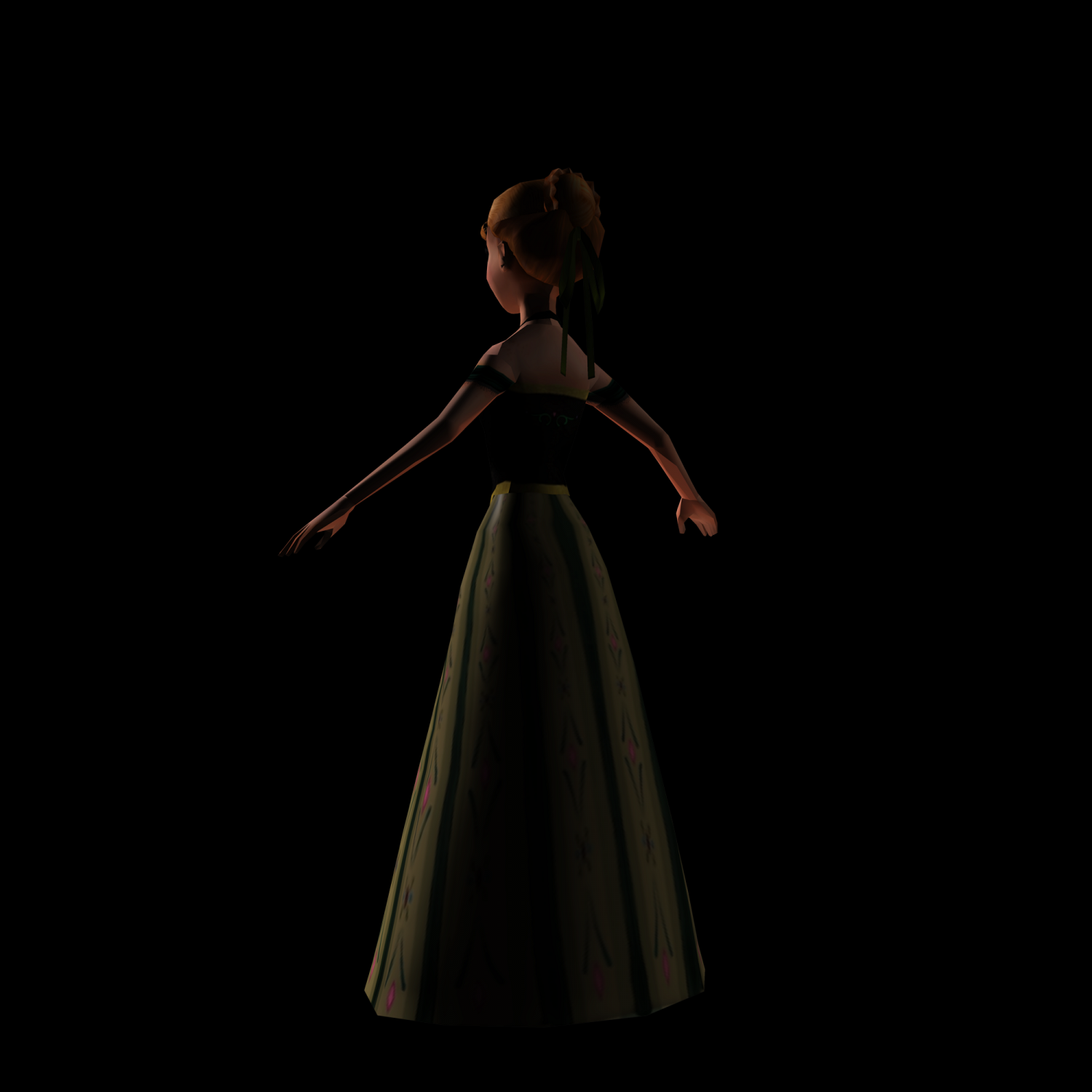 Anna Frozen 3d Model In Cartoon 3dexport 2215