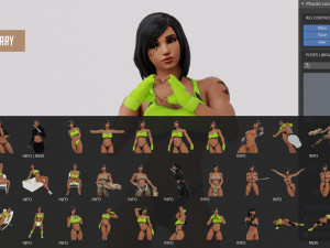 Pharah from overwatch for blender 280 3D Model