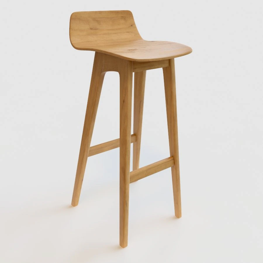 taburete de bar Modelo 3D .c4d .max .obj .3ds .fbx .stl .blend 