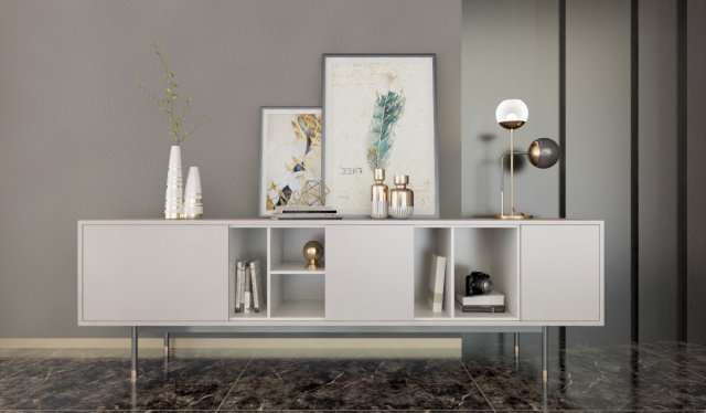 console with decor Model 3D .c4d .max .obj .3ds .fbx .stl .blend 