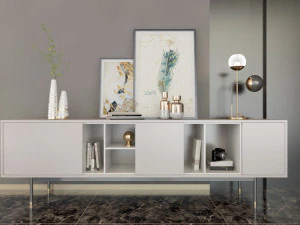 सजावट के साथ सांत्वना 3D मॉडल