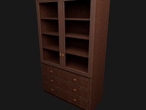 wooden cabinet Modello 3D