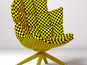 modern leather chair 3D Model