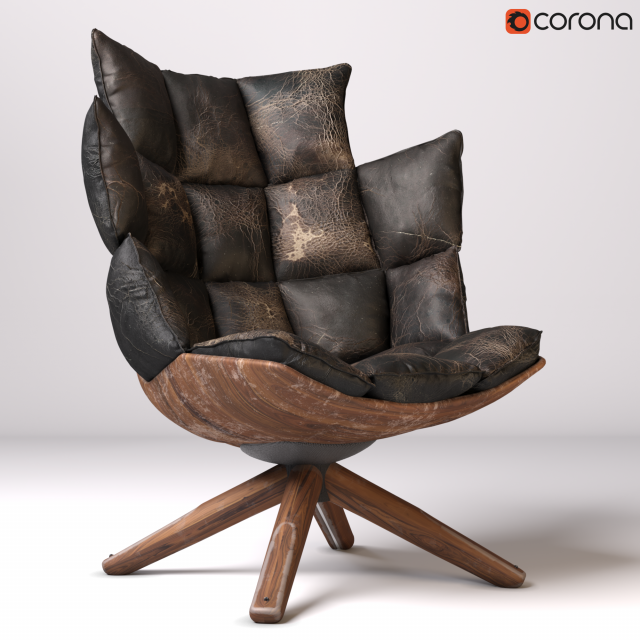modern leather chair 3D मॉडल .c4d .max .obj .3ds .fbx .stl .blend