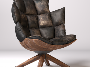 modern leather chair 3D Model