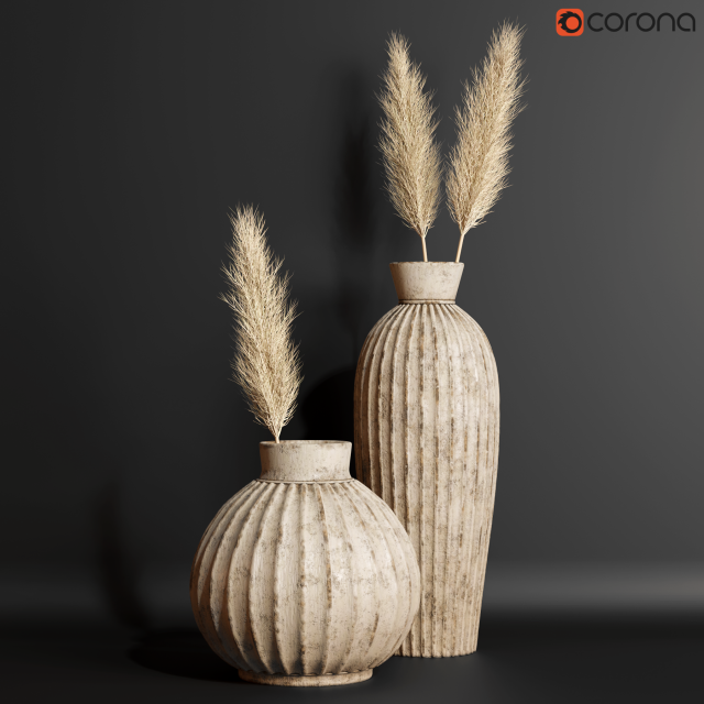 Decorative vase 3D 模型 .c4d .max .obj .3ds .fbx .stl .blend 