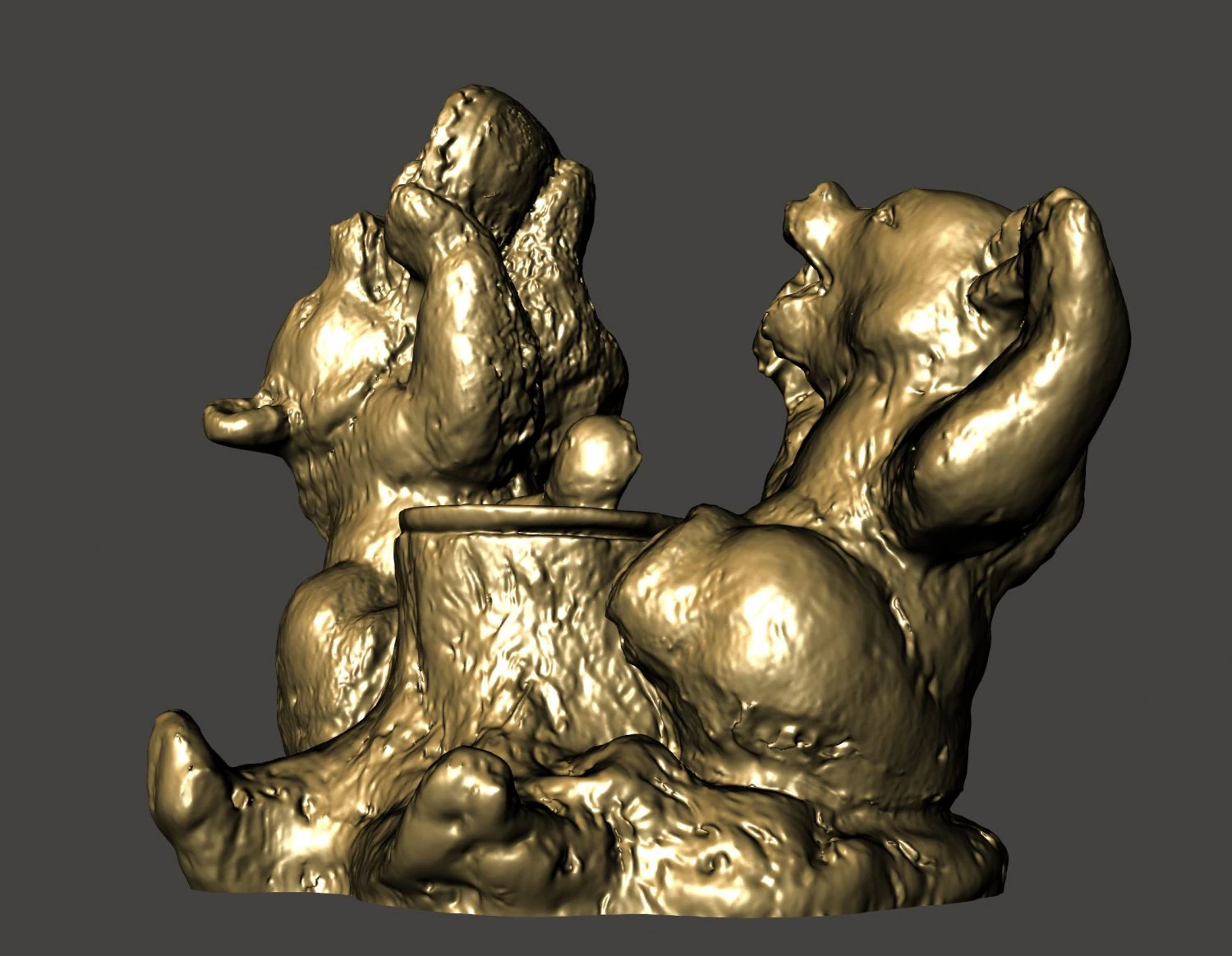 offended bear 3D Model .c4d .max .obj .3ds .fbx .stl .blend