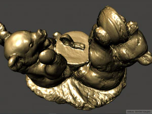 offended bear 3D Model