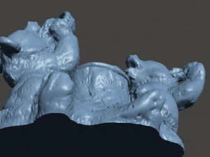 offended bear 3D Model