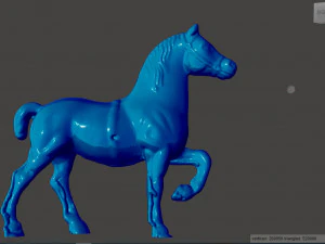 골동품 청동 말 3D 모델