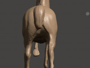 antique bronze horse 3D Model