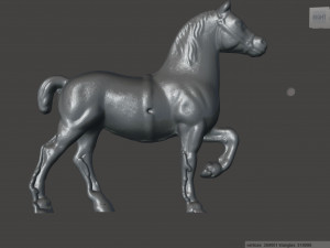 antique bronze horse 3D Model