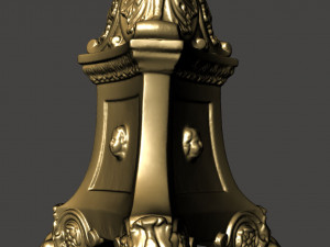 antique table lamp base 3D Модель