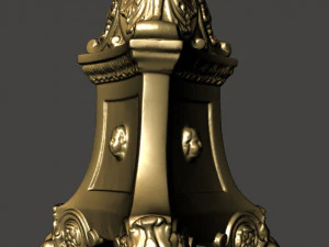 antique table lamp base 3D Model