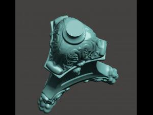 antique table lamp base 3D Model