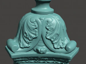 antique table lamp base 3D Model