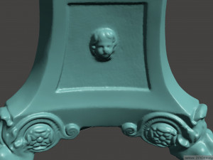 antique table lamp base 3D Модель