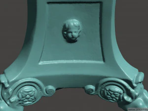 antique table lamp base 3D Model