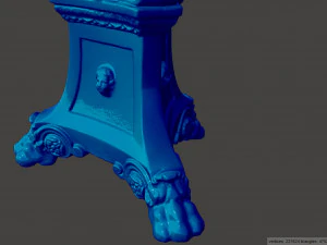 antique table lamp base 3D Model