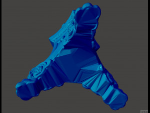 antique table lamp base 3D Модель