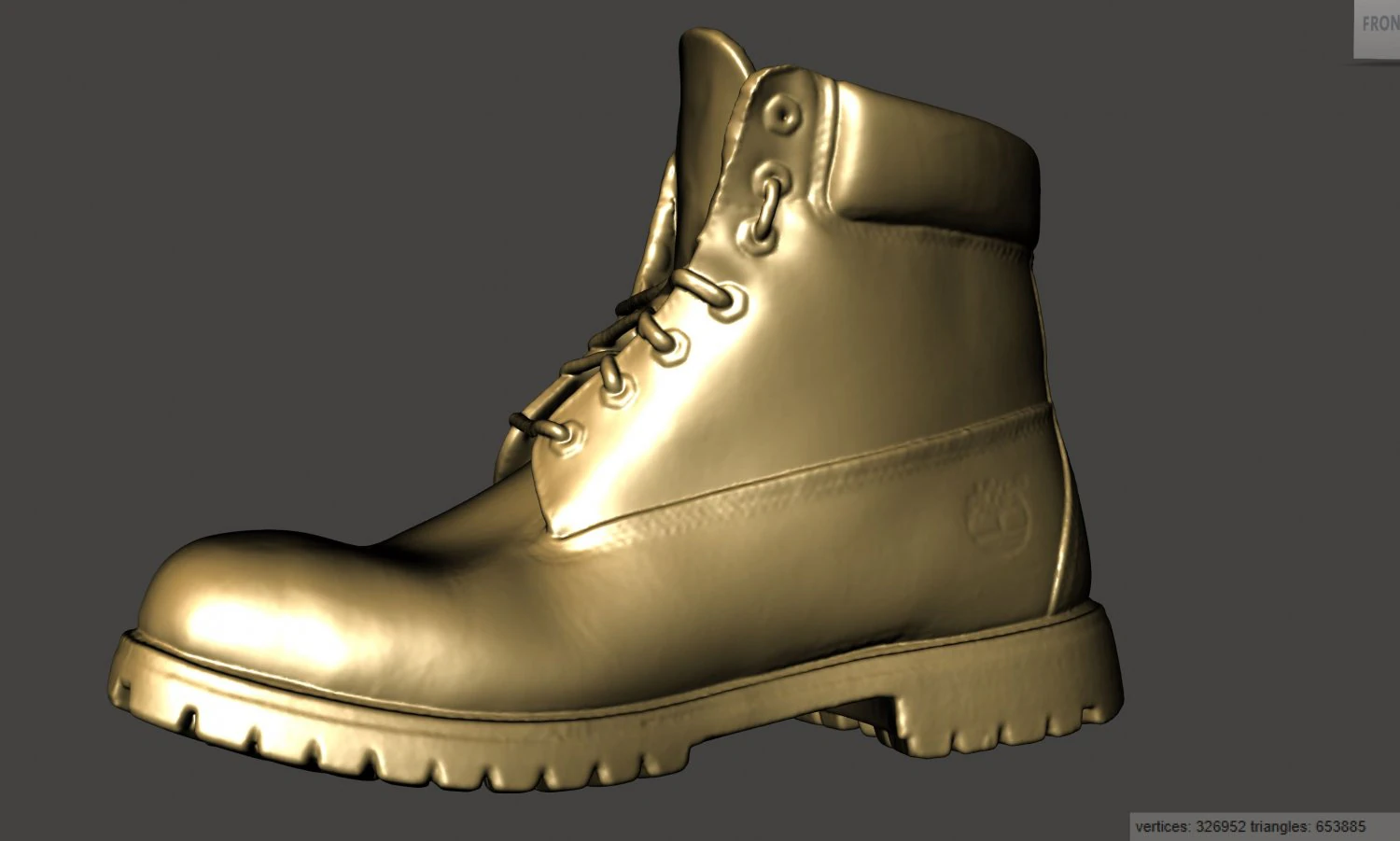 sepatu bot hutan klasik Model 3D .c4d .max .obj .3ds .fbx .stl .blend 