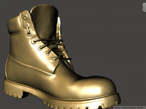 sepatu bot hutan klasik Model 3D