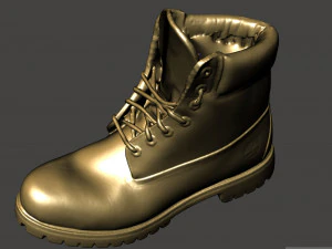 sepatu bot hutan klasik Model 3D