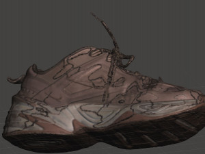 nike m2k tekno 3D मॉडल