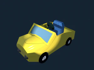game ready car for video games 3D Model