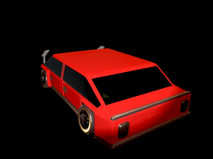 game ready car for video games four 3D मॉडल
