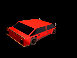 game ready car for video games four 3D मॉडल