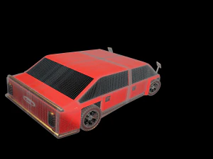 game ready car for video games four 3D Model