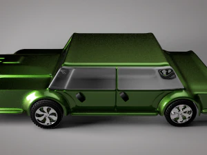 carro pronto para jogos para videogame cinco Modelo 3D