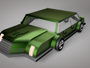 game ready car for video games five 3D Модель