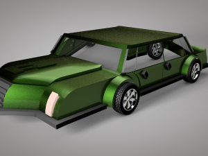 game ready car for video games five 3D Модель