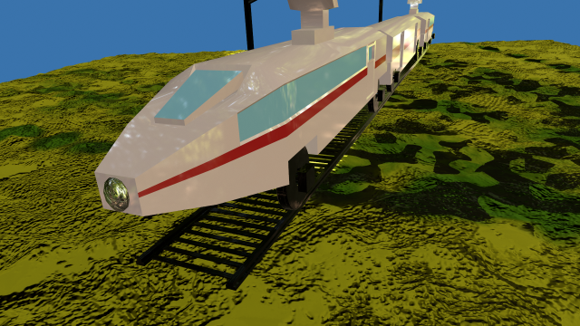 game ready 3d electric train 3D 模型 .c4d .max .obj .3ds .fbx .stl .blend 