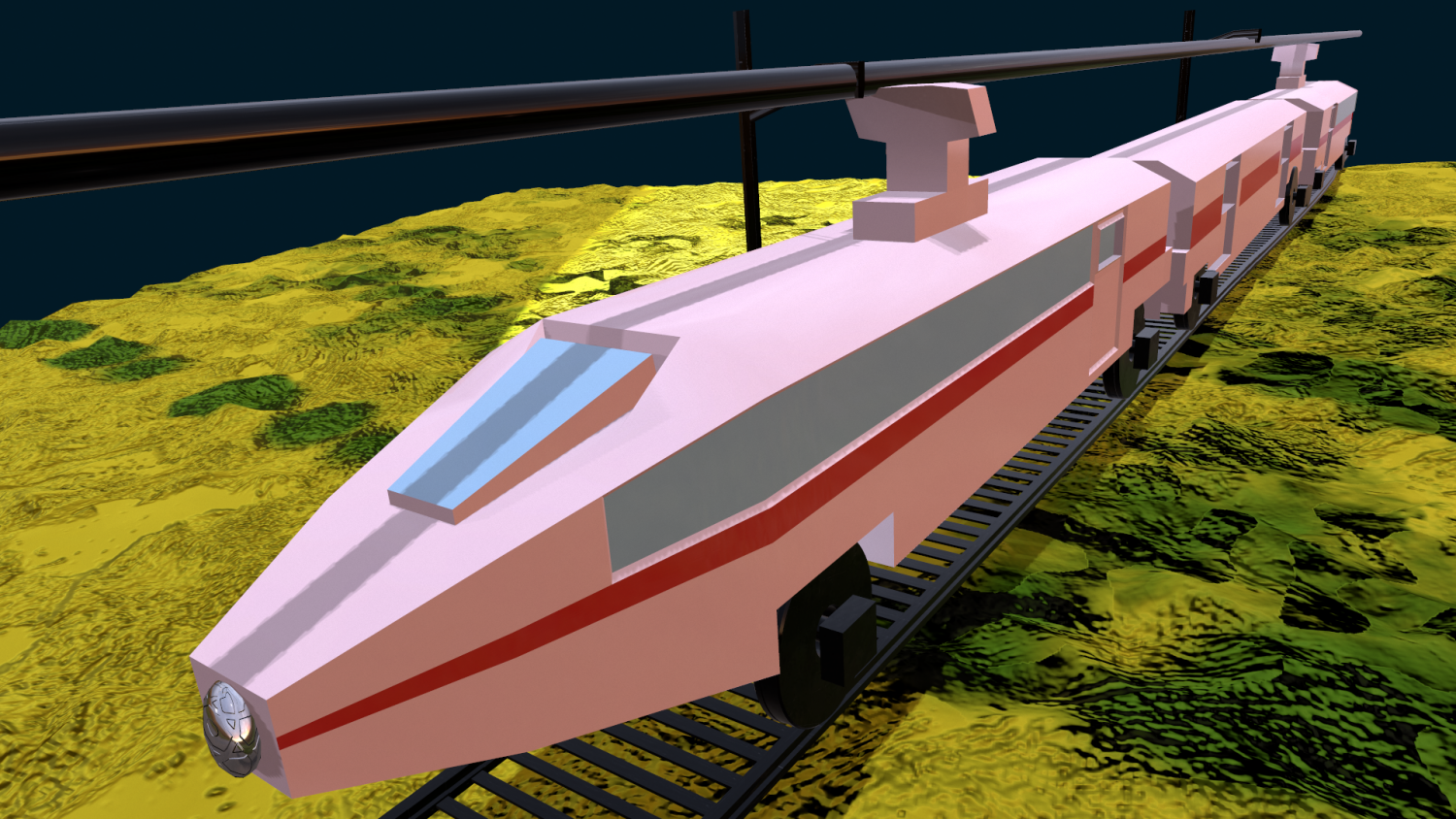 Game Ready 3d Electric Train 3d Model In Train 3dexport