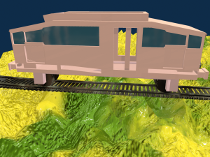game ready 3d train 3D Model