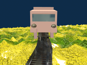game ready 3d train Modelo 3D