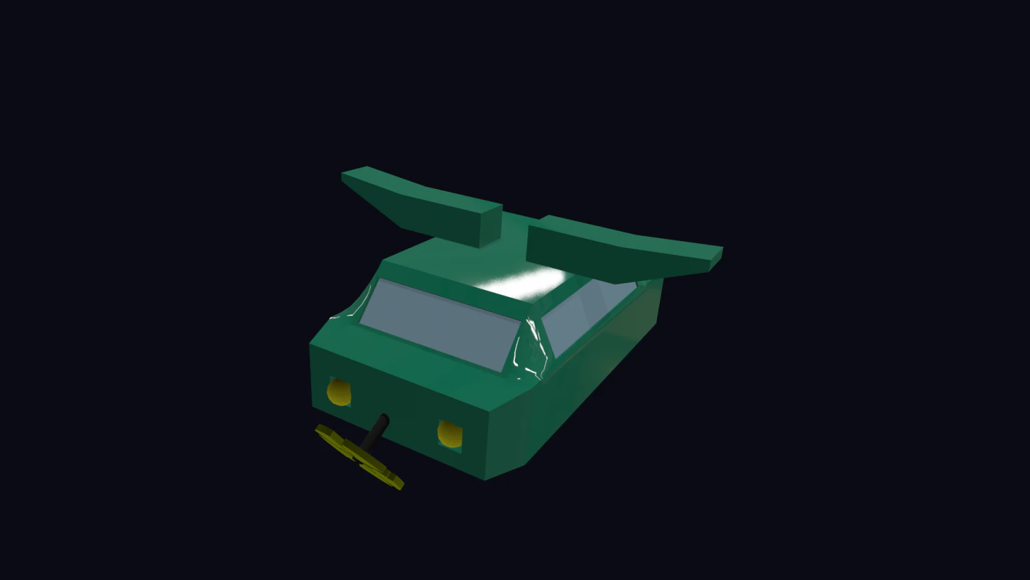 game ready water car 3D Model .c4d .max .obj .3ds .fbx .stl .blend 