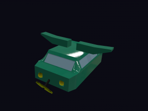 game ready water car 3D 模型