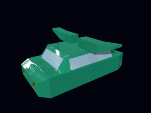 game ready water car 3D-Modell