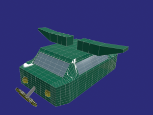 game ready water car 3D-Modell