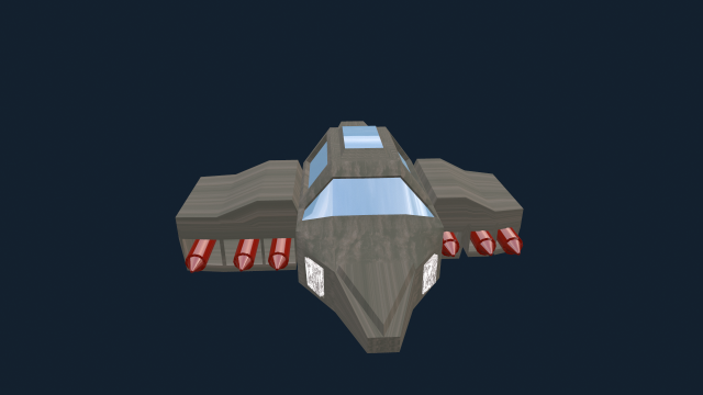game ready spaceship Modèle 3D .c4d .max .obj .3ds .fbx .stl .blend 