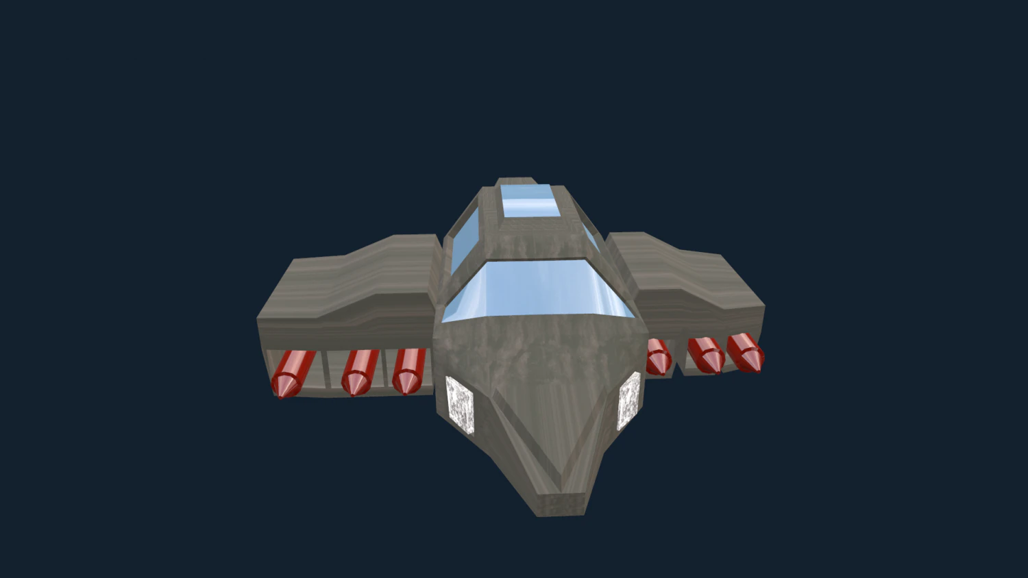 game ready spaceship 3D Model .c4d .max .obj .3ds .fbx .stl .blend 