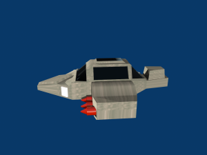 game ready spaceship Modèle 3D