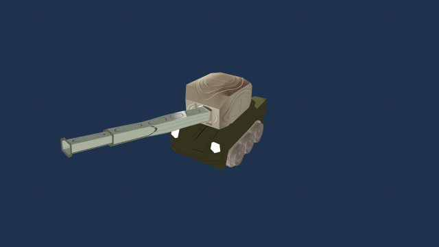 game ready tank 3D Модель .c4d .max .obj .3ds .fbx .stl .blend 