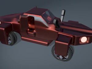car for video games three 3D Model